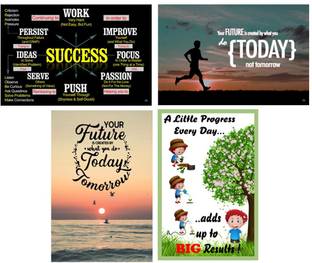 god & god's 46 cm Motivation_Sticker_Set Of Four 85,86,87,88 Self Adhesive Sticker