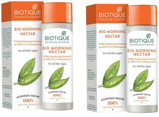 BIOTIQUE Sunscreen - SPF 50 PA+ BIO MORNING NECTAR SPF 30+ UVA/UVB SUNSCREEN