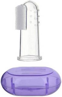 Jagkiran Baby Finger Tooth Brush with Holder (Kids Toothbrush; Non-Toxic odorless Extra Soft Toothbrush Soft Toothbrush