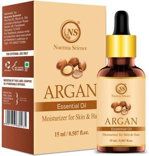 Nuerma Science Argan Essential Oil (100% Pure & Natural) For Hair Growth, Hair Serum, Healthy Nails, Healthy Eyelashes & Healthy Skin) Hair Oil
