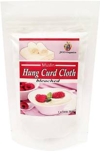 Jioo Organics Bleached Hung Curd Cloth for Making dahi Strainer