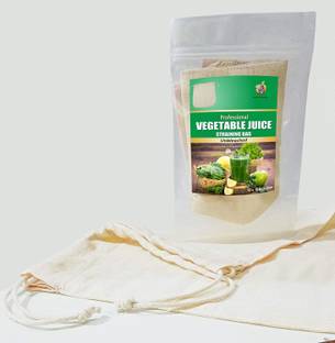 Jioo Organics Unbleached Cotton Vegetable juice Straining Bag (Size: 12 inch x 12 inch) Strainer