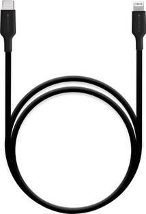 ZEBRONICS Lightning Cable 1 m ZEB-CL1000M 3A MFI Type-C to Lightning Cable, Certified, Made for Supports Type-C PD Adapters, 1 Meter (Black)
