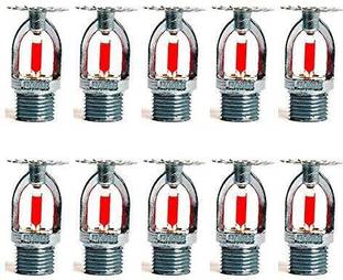 DARIT 10 Pieces Of Fire Sprinkler Head Upright Spray 1/2” NPT 155°F (68°C) K=5.6 Pendent Spray K80 Standard Response for Automatic Fire Sprinkler System Chrome Plated (10) Fire Extinguisher Mount