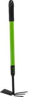 DARIT Garden Tool Double Headed Hoe-Cultivator with Extendable Long Telescopic Handle Garden rake
