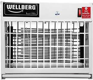 WELLBERG 40W Flying Insect Killer UV Tube Insect Catcher Bug Zapper Repellent Machine with High Voltage Current Rectifier Electric System (Grey)
