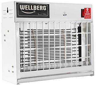 WELLBERG Slim Flying Insect Killer 20 WATT Uv Tubes - Catcher Bug Zapper with HIGH Voltage Current Rectifier