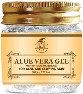 Khadi Ark Aloe Vera Gel for Glowing Skin, Reducing Pimple Marks and Anti Dark Circle