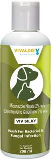 VIVALDIS Viv Silky Shampoo| Anti-bacterial & Anti-fungal Skin Solution for Rashes, Allergy & Deep Infection | Treats Severe Itching, Redness (Dogs & Cats) Anti-fungal, Anti-itching Aqua fresh Dog Shampoo