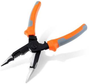 uptodatetools 5 in 1 Multi-Functional Wire Stripper Pliers Cable Crimping Cutter Pliers Combination Snap Ring Plier