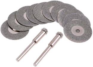 uptodatetools 10Pcs 25mm Diamond Cutting Discs Set Drill Bit Mini Jade Stone Grinding Cut Wheel Tiles Abrasive Rotary Tool Diamond Cutting Discs Rotary Bit Set