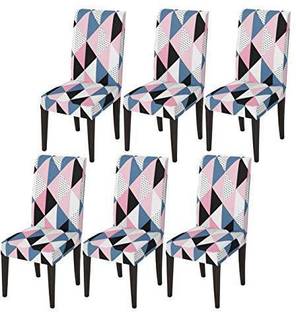 HOUSE OF QUIRK Polyester 1 Seater Chair Checkered Cover