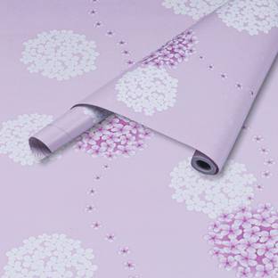 WolTop Vinyl Floral & Botanical Pink Wallpaper