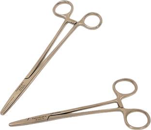 FusionKraft Mayo Hegar Needle Holder, Straight, Serrated Jaw, One each of 6" & 8" Needle Holders