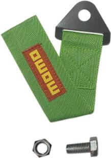 AXWee Green MOMO Tow Belt & Strap || MOMO Premium Green Universal Front & Rear Tow Strap/Tow Hook Towing Belt 0.2 m Towing Cable