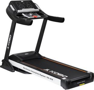 KOBO Semi Commercial A.C Motor 3.5 H.P (TM-312) Motorized Auto Incline Treadmill, Full LED Display Treadmill (Max Weight:150 kg)