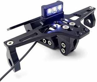 IMAD TRADING Adjustable Licence Plate Bracket Fits All Bike Tail Tidy With Led Light Bike Number Plate