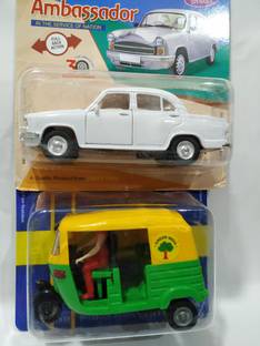 centy AUTO RICKSHAW & AMBASSADOR COMBO PACK OF 2