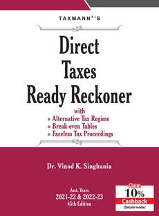 Direct Taxes Ready Reckoner (45th Edition | A.Y. 2021-22 & 2022-23)