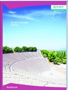 APSARA Ancient Civilization Greece A4 Notebook Unruled 140 Pages