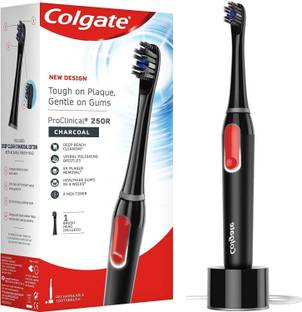 Colgate ProClinical 250R Charcoal Rechargeable Electric Toothbrush with Soft Bristles - Complete Combo with Gift Image 2 Electric Toothbrush