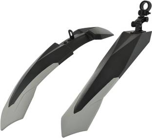ShreNik Bicycle Fender For Cycle Plastic Mudguard MTB Mountain Bikes Dual Color Clip-on Front & Rear Fender