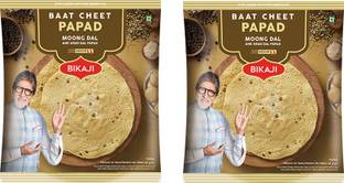 Bikaji Baat Cheet Papad 400g pack of 2 Masala Papad (Pack of 2)
