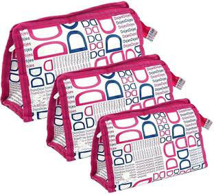VIHAAN.TRADERS DD pink set of 3 cosmetic pouch/multipurpose pouch Pouch