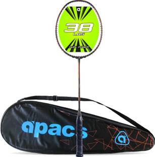 apacs Dual Power & Speed (38 LBS) Grey, Orange Unstrung Badminton Racquet