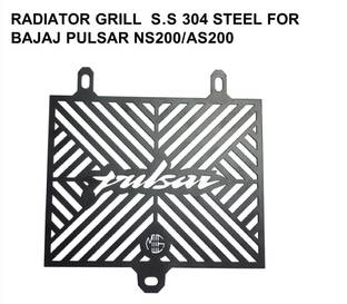 imad RADIATOR GRILL S.S.304 STEEL FOR PULSAR NS200/AS200 Bike Radiator Guard