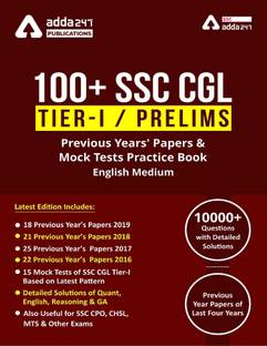 100 SSC CGL Books For Tier-I Previous Year Question Papers | English Medium Book