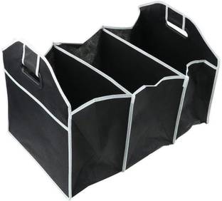 Vpllex Car Trunk Organizer Bag Traveling Picnic Trip Organizer Storage Trunk || Folding Grocery Bag Water Bottle Holder || Car Boot Luggage Carrier || Car Bottle Organizer Trunk Organizer