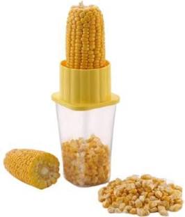 SBE S_B ENTERPRISE Plastic Corn Seeds Stripper Remover Cutter Peeler with Body Container (Multicolor) Corn Chopper Corn Chopper