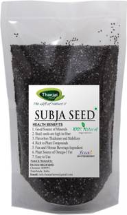 THANJAI NATURAL Sabja Seeds | Basil Seeds | Falooda Seeds for Weight Loss - 200gm (Reduces Body Heat) Sweet Basil Seeds