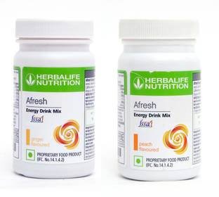 HERBALIFE Afresh Energy Drinks Mix Ginger + Peach Flavour (1+1 ) Energy Drink
