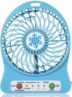 U.R.M. Enterprises Portable Rechargeable Fan Mini USB Charging 3 Mode Speed Regulation Function UR-USB-FN-2203 Rechargeable Fan, USB Fan