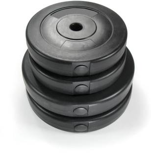 STARX 40 kg PVC 40KG Weight Plates (5KG x 6 Plates, 2.5KG x 4 Plates - 40KG) Home Gym Combo