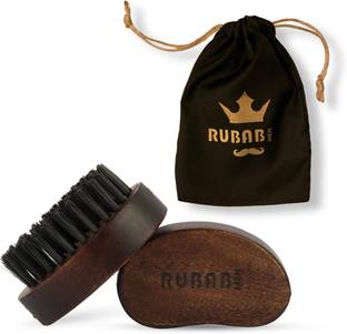 RUBAB MEN Travel Friendly Nylon Bristles Brush for Men| Made in India