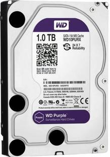 WD Purple 1 TB Surveillance Systems Internal Hard Disk Drive (HDD) (1TB (Purple) WD10EZEX / WD10EZRZ)