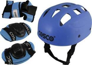 COSCO Protective Kit For Skating Kit ( KIDS OR BEGINNER ) 4 in 1 Protective Kit includes 1 Head, 2 Knee 2 Elbow & 2 Pam Guards Skating Kit