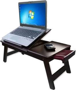 TFS Lap Desk/Study Table/Writing Utility Table for Bed with Drawer Wood Portable Laptop Table