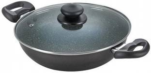 Prestige Omega Deluxe Granite Kadhai 24 cm diameter with Lid 2.3 L capacity