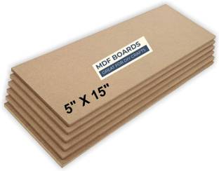 VARIETY 15 X 5 MDF HARDBOARD PACK OF 6 Wooden Geometric Object
