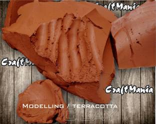 Craftmania Modelling Clay, Natural Clay, Art & Crafts Clay 3kg Art Clay
