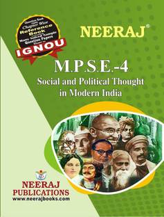 IGNOU MPSE-004 Social And Political Thought In Modern India