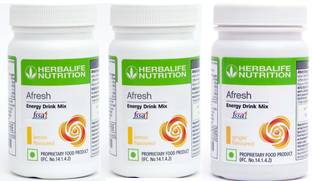 HERBALIFE Afresh Energy Drinks Mix afresh Lemon 2 pcs +1 pcs Ginger Flavour Energy Drink