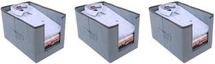 Tiarakrafts 3gray 21212121167 Shirt Stacker Cloths Cover Storage Organizer Shirt Cover Non woven Fabric Gray set of 3