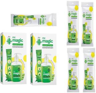 Godrej Magic power liquid hand wash 2 + refill 5 Hand Wash Pump + Refill