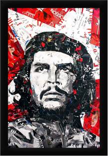 Braj Art Gallery Che Guevara Retro Photo Frame Digital Reprint 19.6 inch x 13.6 inch Painting