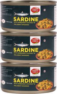 Tasty Nibbles SARDINE WITH SHREDDED COCONUT AND MALABAR TAMARIND 185 X 3